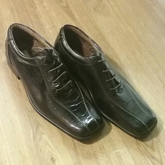 Sevesta Italiano Mens Dress Shoes Sz 13 Snake main image 4